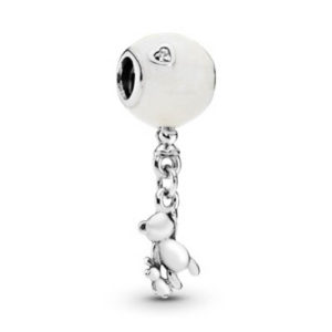 Pandora Teddy Bear & Shimmering Balloon Dangle Charm 797034