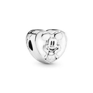 Pandora Disney Vintage Mickey Mouse Heart Clip Charm 797169EN12