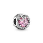 Pandora Sparkling Pink Love Birds Charm 797451