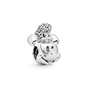 Pandora Disney, Steamboat Willie Shimmering Charm Portrait, clear cz 797499CZ