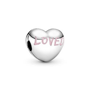 Pandora Charm Beloved Heart, pink powder enamel 797807EN124