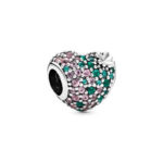 Pandora Charm Sparkling Heart of Shamrocks 797869NRGMX