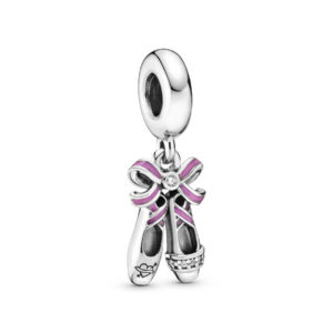 Pandora Pink Ballerina Shoes Dangle Charm 798339CZ