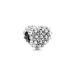 Pandora Beaded Sparkling Heart Charm 798681C01