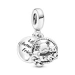 Pandora Bear, Fox & Squirrel Dangle Charm 799078C00