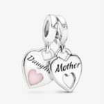 Pandora Double Heart Split Dangle Charm 799187C01