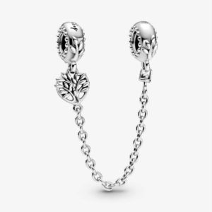 Pandora Heart Family Tree Safety Chain Charm 799293C00