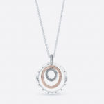 Pandora Two Tone Circles Pendant Necklace 389483C01