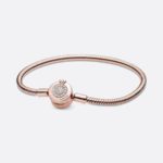 Pandora Moments Sparkling Crown Or Snake Chain Design Bracelet 589046C01