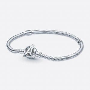 Pandora Moments Marvel The Avengers Logo Clasp Snake Chain Bracelet 590784C00