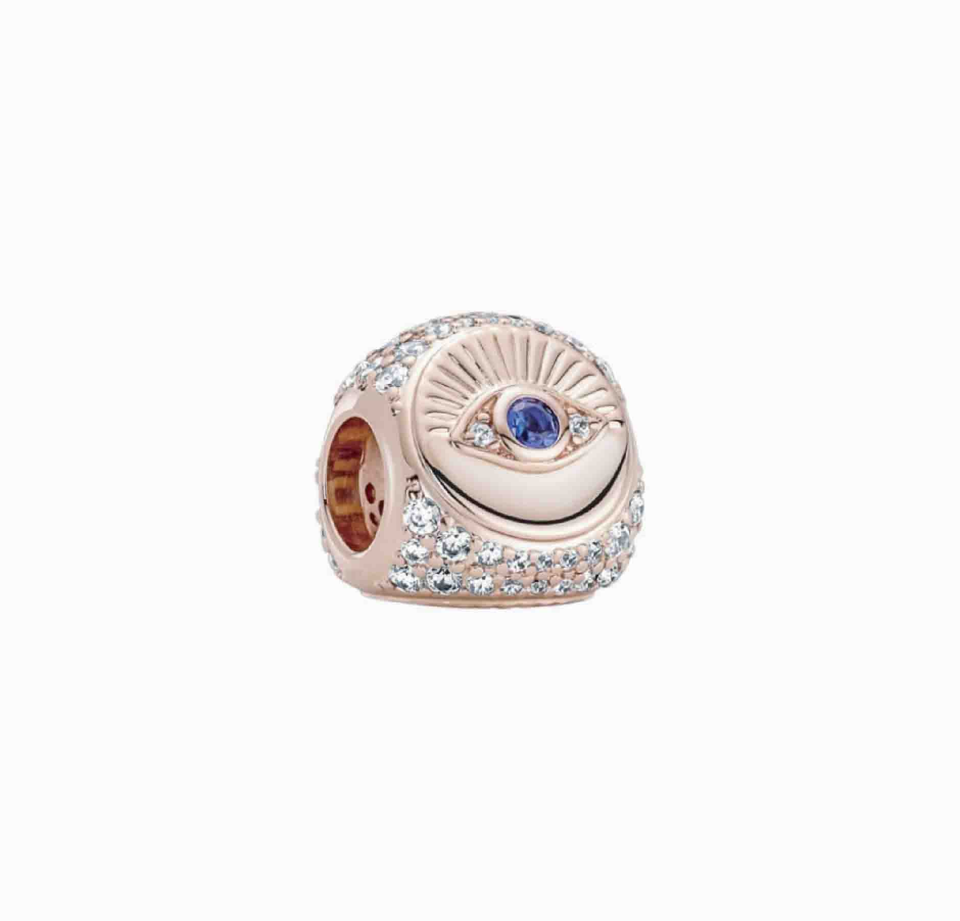Pandora Hamsa, All-seeing Eye & Feather Three-sided Charm 780101C01