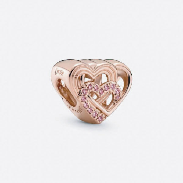 Pandora Interlocking Love Hearts Charm 789529C01