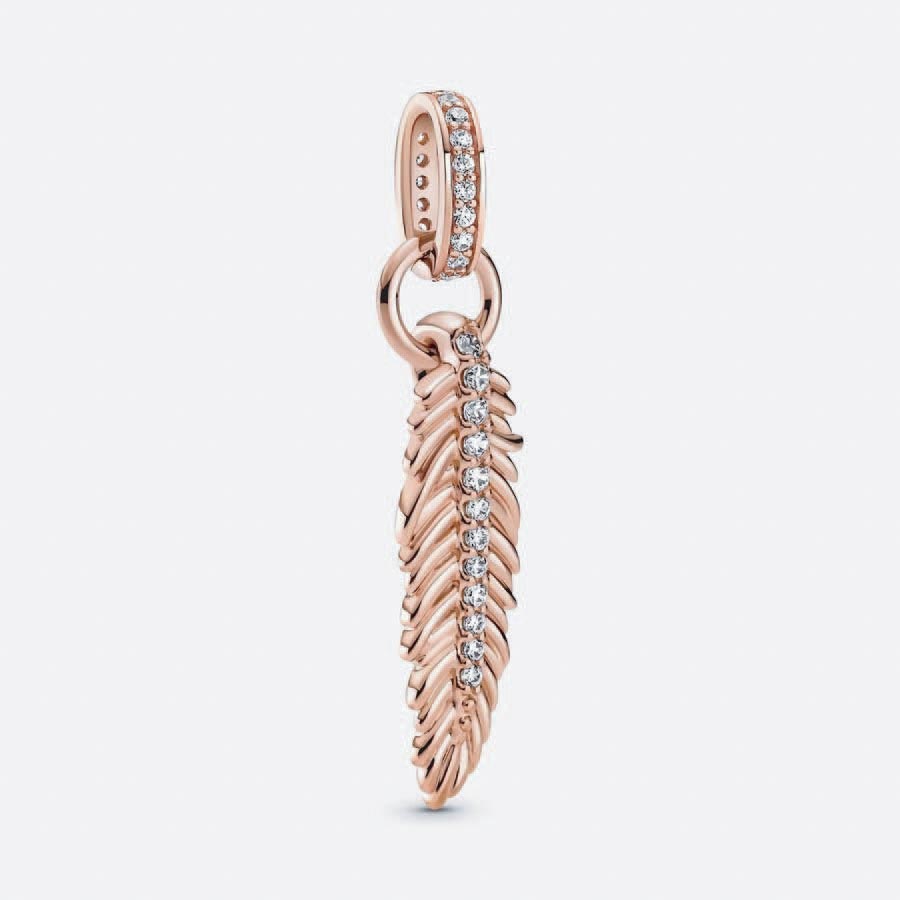 Pandora Brilliant Feather Pendant Charm 789550C01 