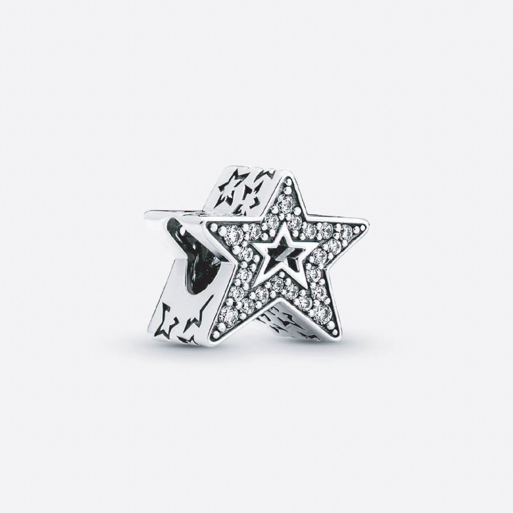 Pandora Sparkling Asymmetric Star Charm 790016C01