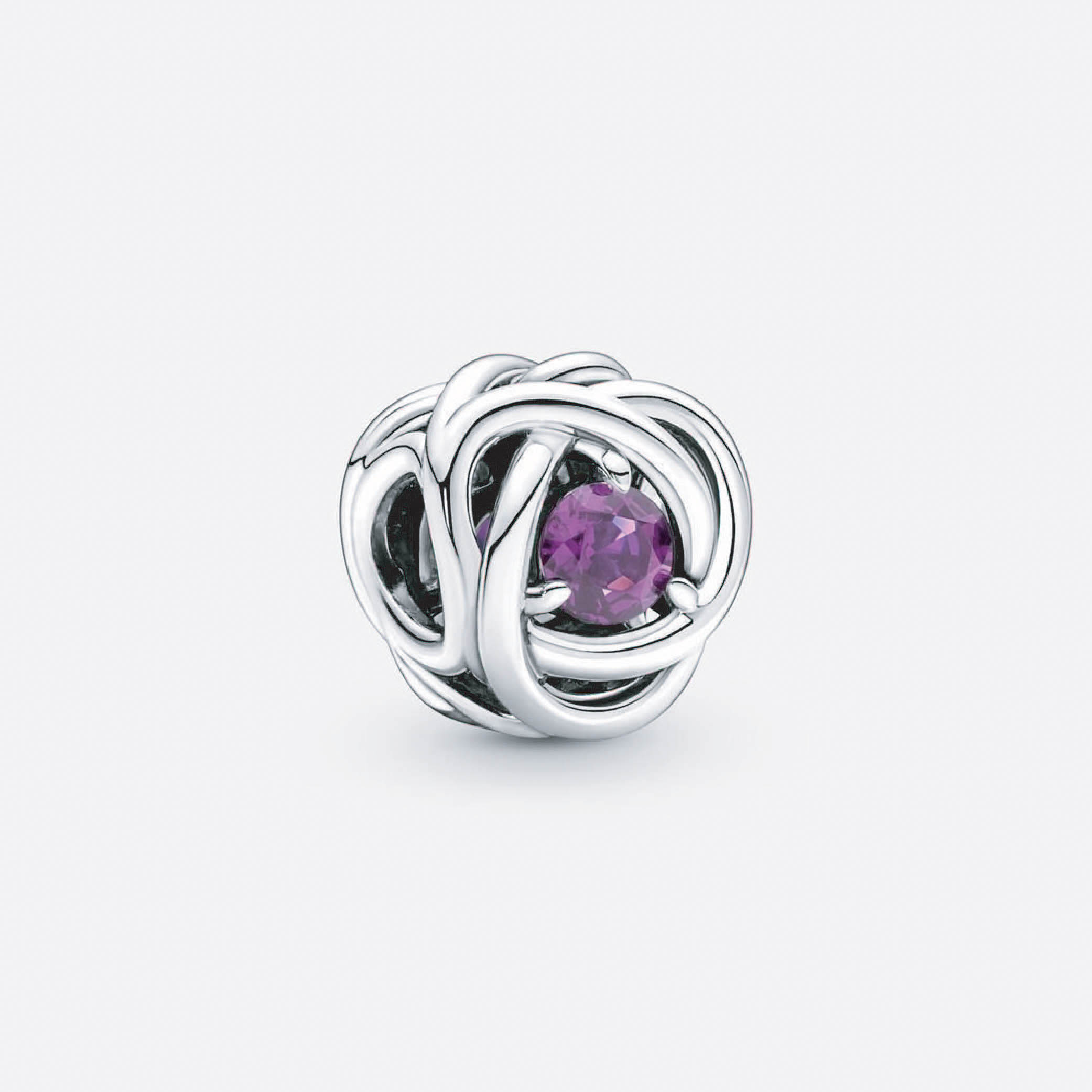 Pandora February Purple Eternity Circle Charm 790065C02
