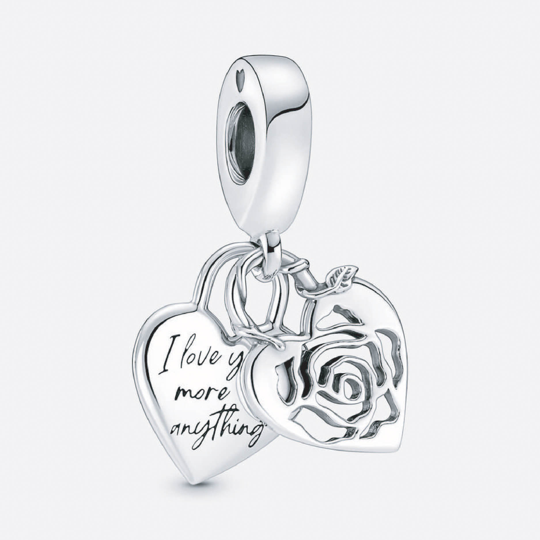 Pandora Rose Heart Padlock Dangle Charm 790086C00