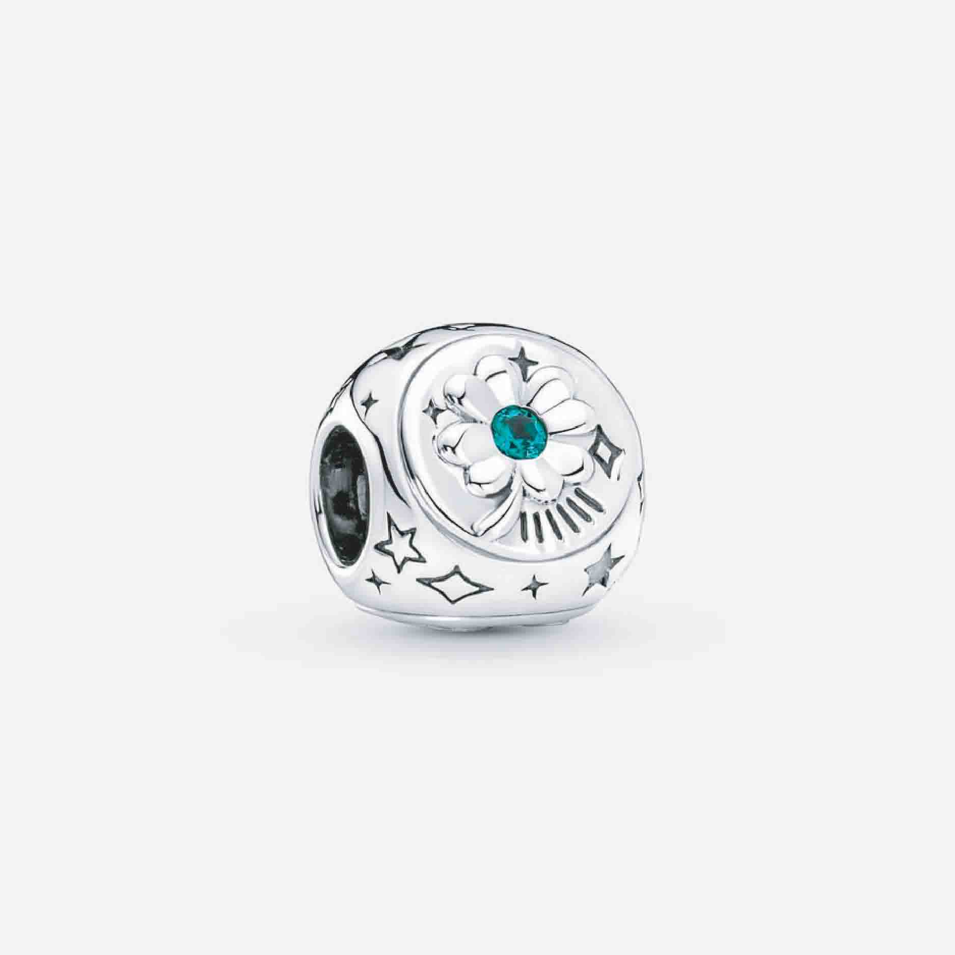 Pandora Clover, Horseshoe & Ladybird Three-sided Charm 790100C01