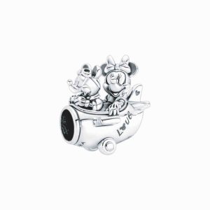 Pandora Disney Mickey Mouse & Minnie Mouse Airplane Charm 790108C00