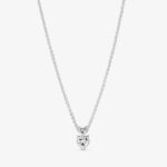Pandora Double Heart Pendant Sparkling Collier Necklace 391229C01