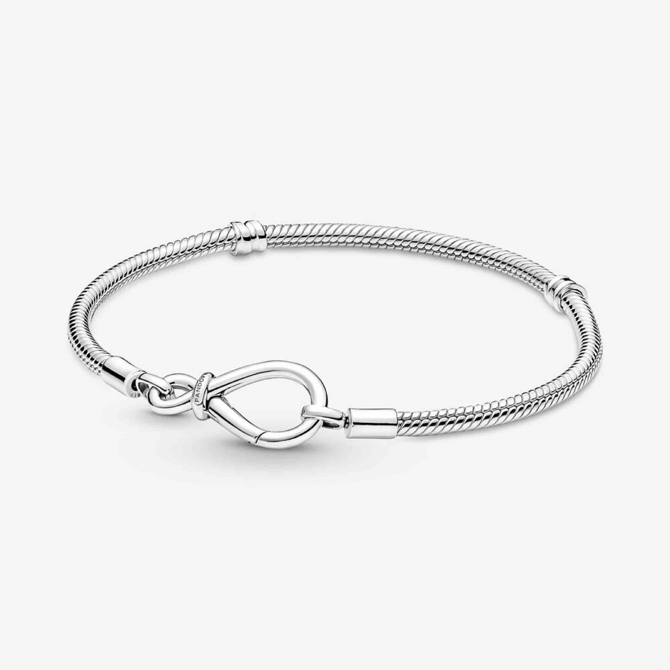 Pandora Moments Infinity Knot Snake Chain Bracelet 590792C00