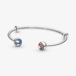 Pandora Moments Star Wars™ Light & Dark Side Logo Open Bangle 591139C01