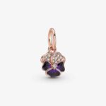Pandora Deep Purple Pansy Flower Dangle Charm 780776C01