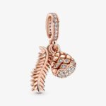 Pandora Sparkling Pine Cone Dangle Charm 789557C01