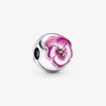 Pandora Pink Pansy Flower Clip Charm 790772C01