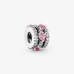 Pandora Sparkling Triple Halo Hearts Charm 791161C01