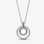 Pandora Signature Pavé & Beads Pendant & Necklace 392308C01