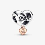 Pandora Love You Sister Heart Charm 782244C00