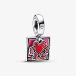 Pandora Keith Haring™ x Pandora Walking Heart Double Dangle Charm 792216C01