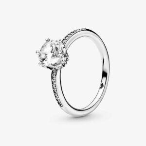 Pandora Clear Sparkling Crown Solitaire Ring 198289CZ-EI