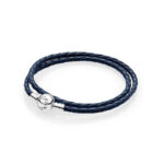 Pandora Moments bracelet, in braided leather 590745CDBD-EI