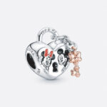 Pandora Disney Mickey Mouse & Minnie Mouse Padlock Charm 780109C01-EI