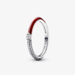 Pandora ME Dual Red and Pavé Ring 192528C01