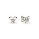 Pandora Disney Mickey Mouse & Minnie Mouse Silhouette Stud Earrings 299258C01