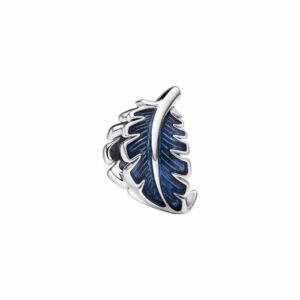 Pandora Blue Curved Feather Charm 792576C01