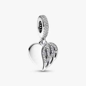 Pandora Heart and Angel Pendant Charm 792646C01