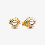 Pandora Disney The Little Mermaid Seashell Stud Earrings 262686C01