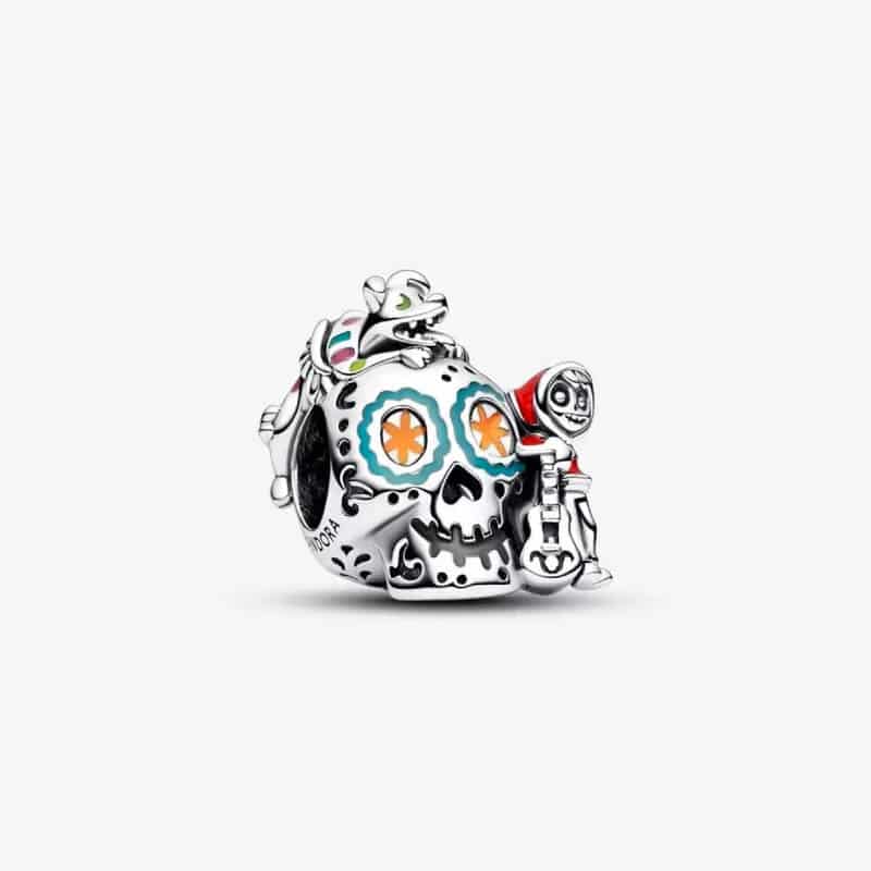 Pandora Disney Pixar Coco Miguel & Dante Skull Glow-in-the-dark Charm 792817C01-EI