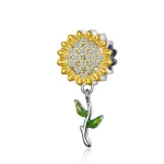 Irzu - Gold-Plated Sunflower Dangle 1062047