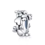 Irzu - Silver Sweet Hearts Spacer Charm 1064832