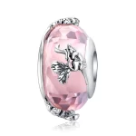 Irzu - Silver Butterfly Murano Glass Charm 1146220