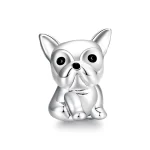 Irzu -  Silver Cute Frenchie Bulldog Charm 1205646