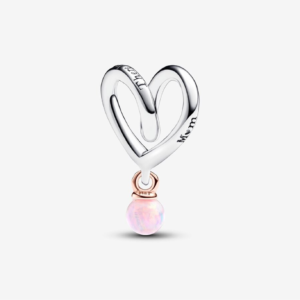 Pandora Two-tone Wrapped Heart Charm 783242C01
