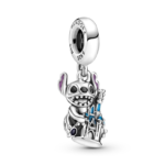 Pandora Disney Stitch and Disney Parks castle dangle charm 799437C01