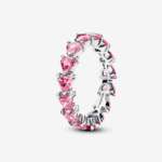 Pandora Band of Pink Hearts Ring 193103C02