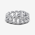 Pandora Pavé Cuban Chain Ring 193557C01