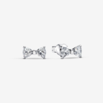 Pandora Sparkling Small Bow Stud Earrings 293542C01